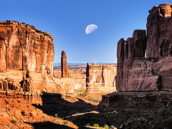 Moon in the Afternoon - Arches NP